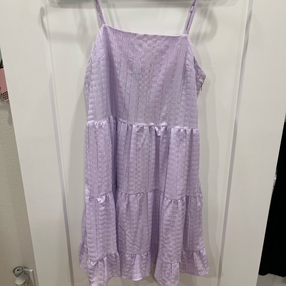 purple mini dress